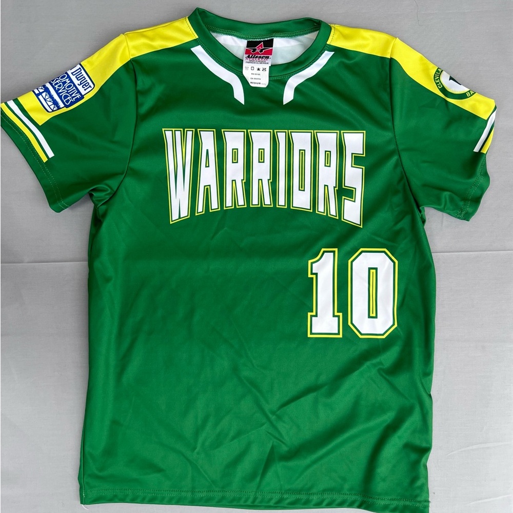 Warriors Kids Green Sports Shirt